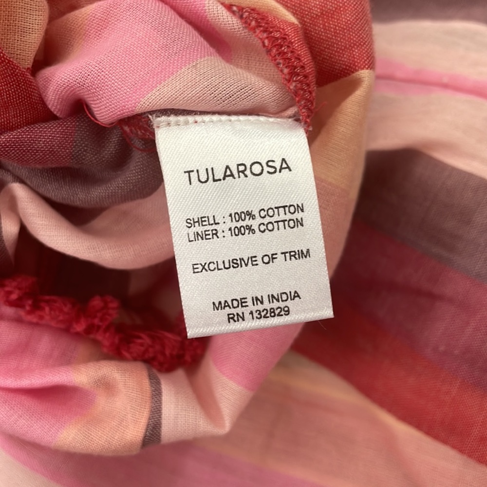 TULAROSA Jamie Striped Cropped Halter Twist Striped Jumpsuit - Picture 6 of 6